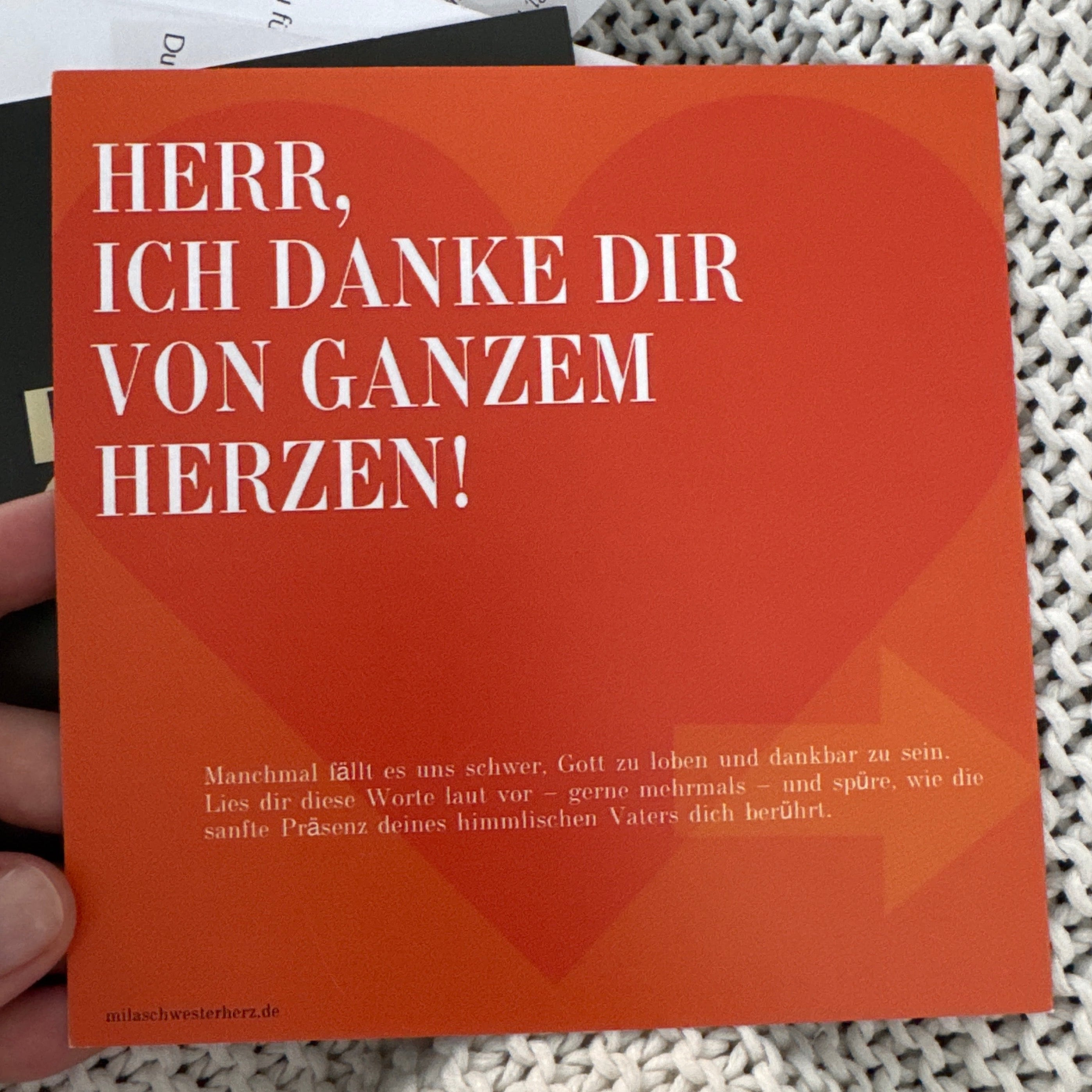 Herr, ich danke dir von ganzem Herzen!